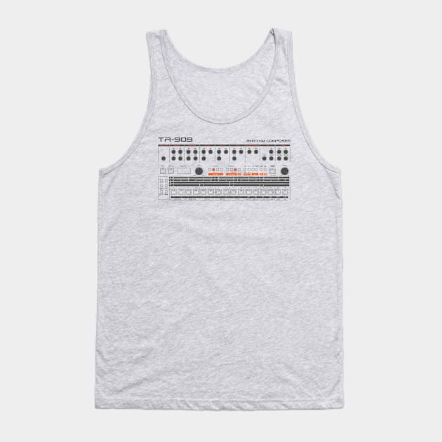 909 White Tank Top by rodgersdameron